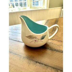 Blue & White MCM Salem Biscayne Gravy Boat/Pitcher